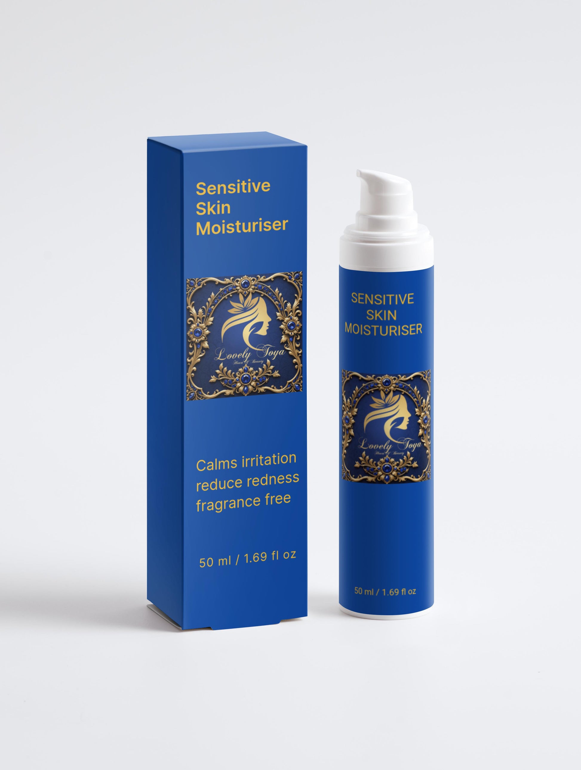 Lovely Toya Sensitive Skin Moisturiser, Fragrance Free - Hillery's Products & Services