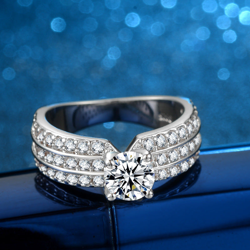 Woman Micro-inlaid Zircon Ring - Hillery's Products & Services