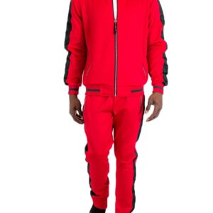Men's Red and Black Tracksuit Set - Hillery's Products & Services