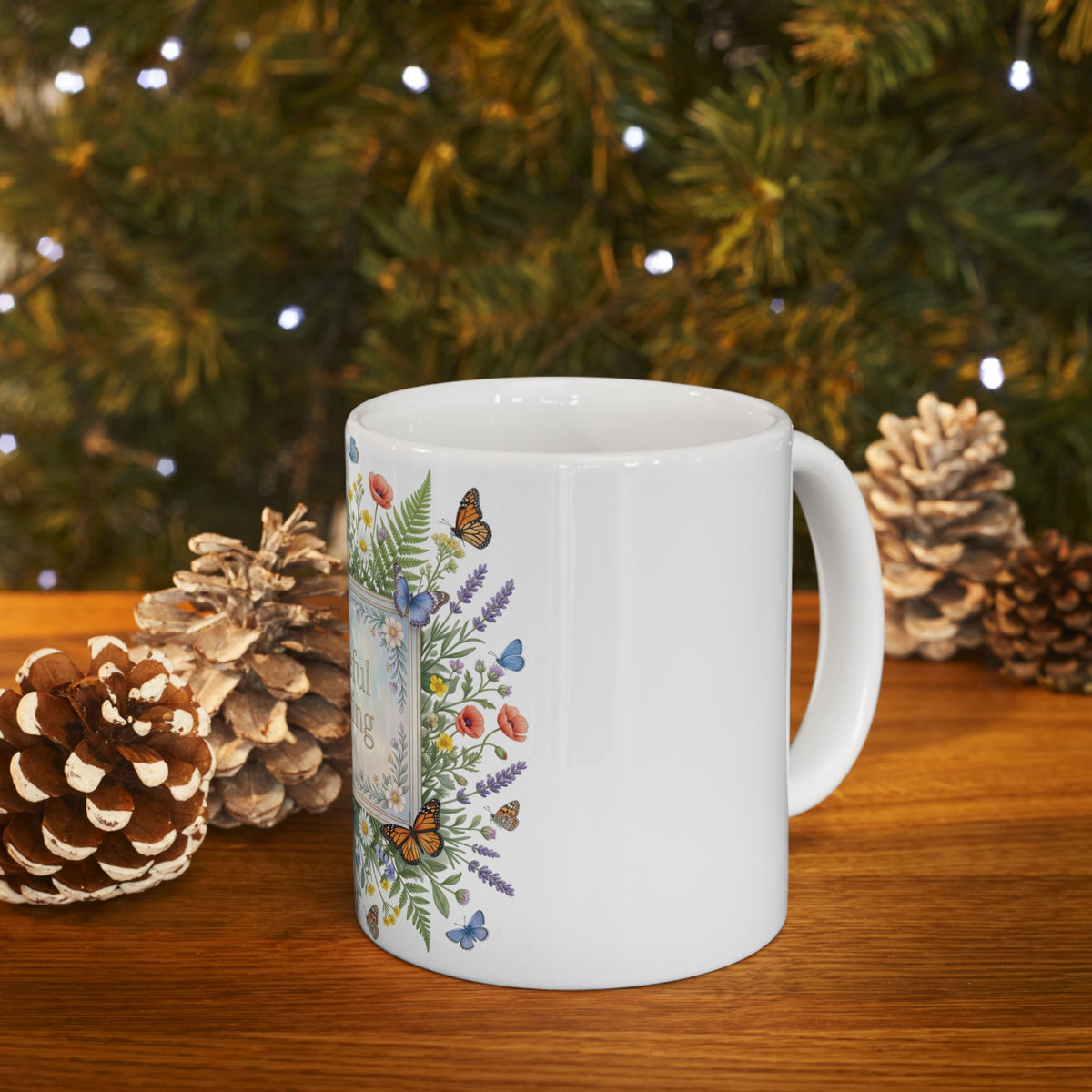 Peaceful Thinking Ceramic Mug, (11oz, 15oz)
