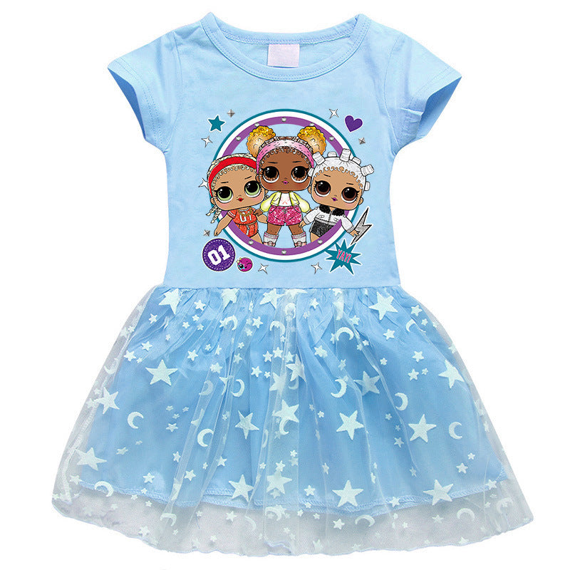 Girl's Dress Pure Cotton LOL Surprise Doll