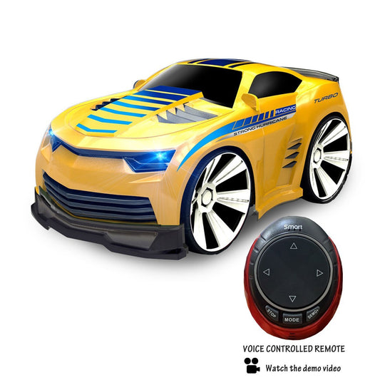 YELLOW - Turbo Racer Voice Activated Remote Control Sports Car