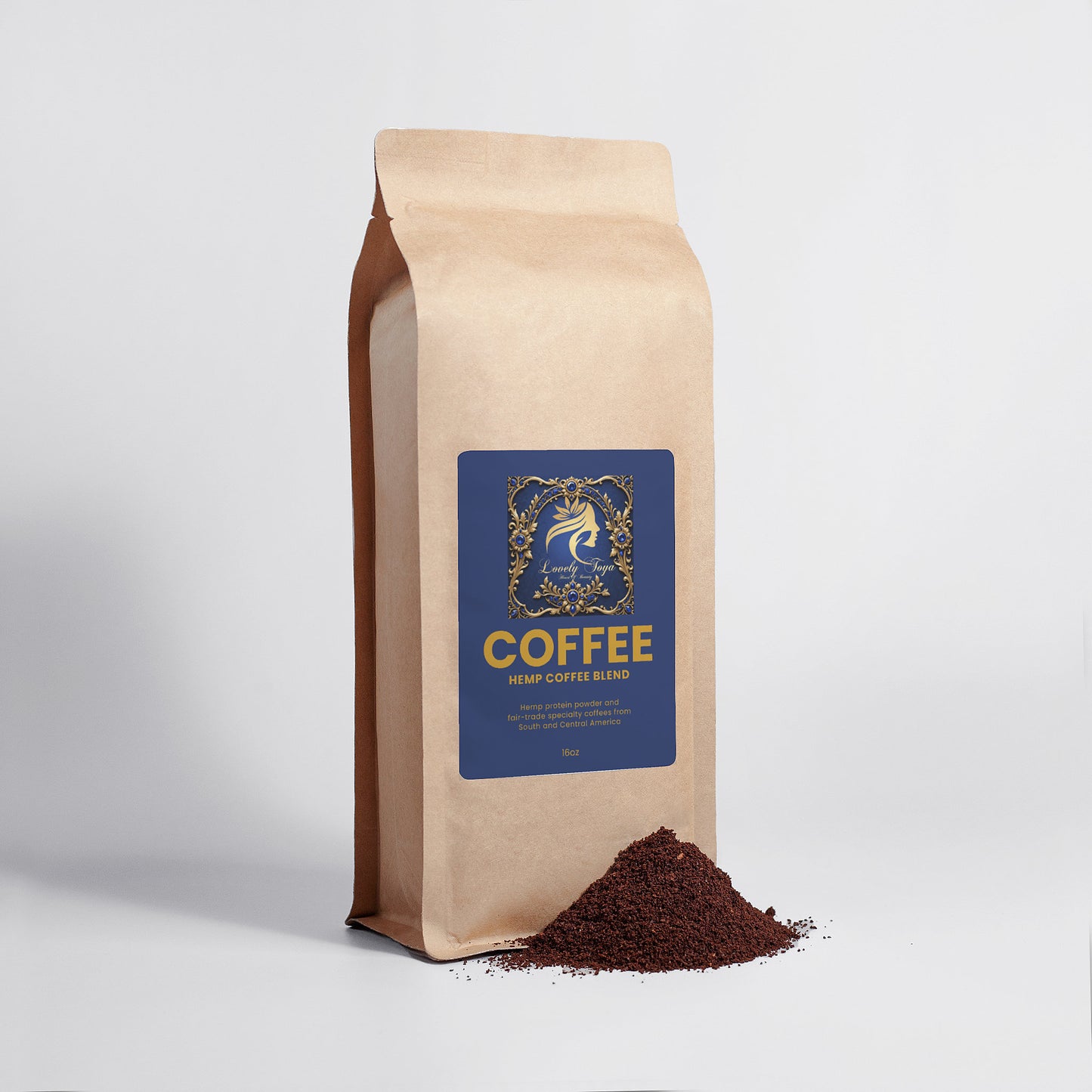 Lovely Toya Hemp Coffee Blend - Medium Roast 16oz - Hillery's Products & Services