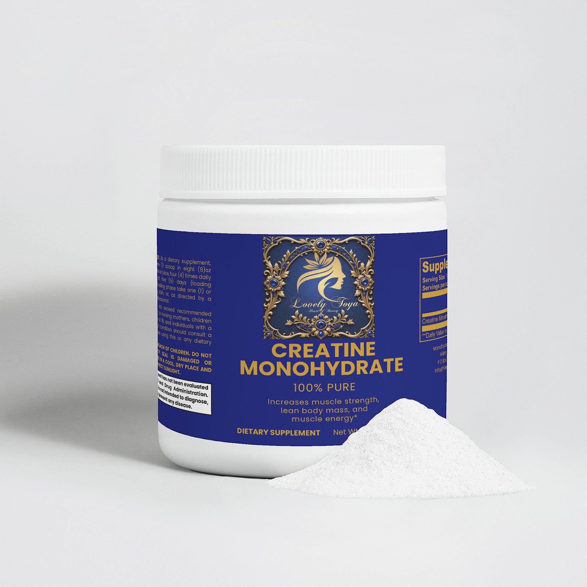 Lovely Toya Creatine Monohydrate - Hillery's Products & Services