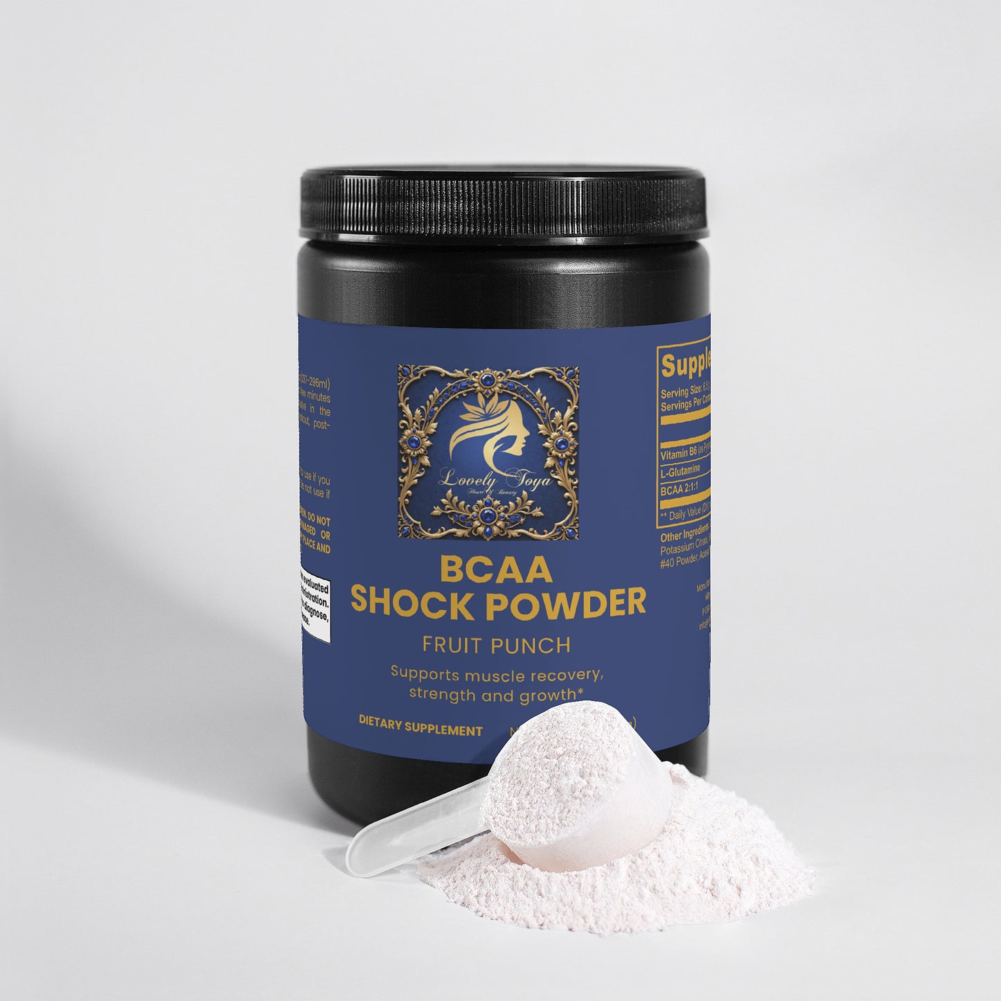 Lovely Toya BCAA Shock Powder (Fruit Punch) - Hillery's Products & Services