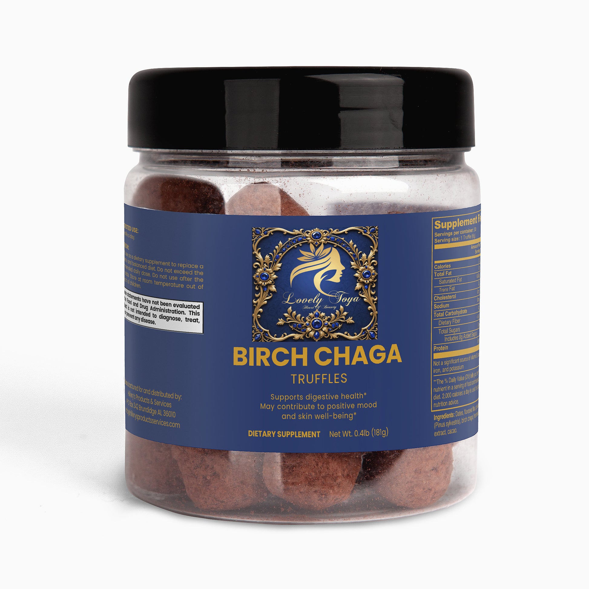 Lovely Toya Birch Chaga Truffles - Hillery's Products & Services