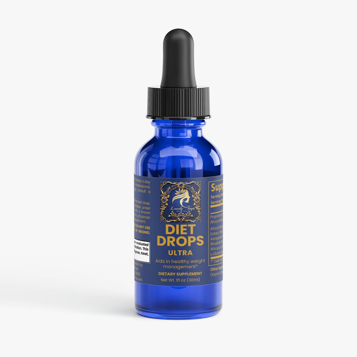 Lovely Toya Diet Drops Ultra 1 oz - Hillery's Products & Services