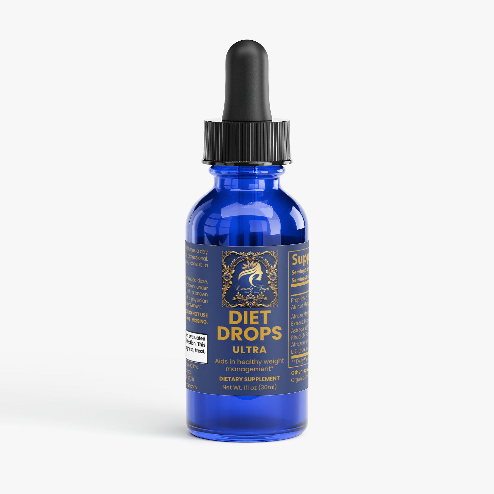 Lovely Toya Diet Drops Ultra 1 oz - Hillery's Products & Services