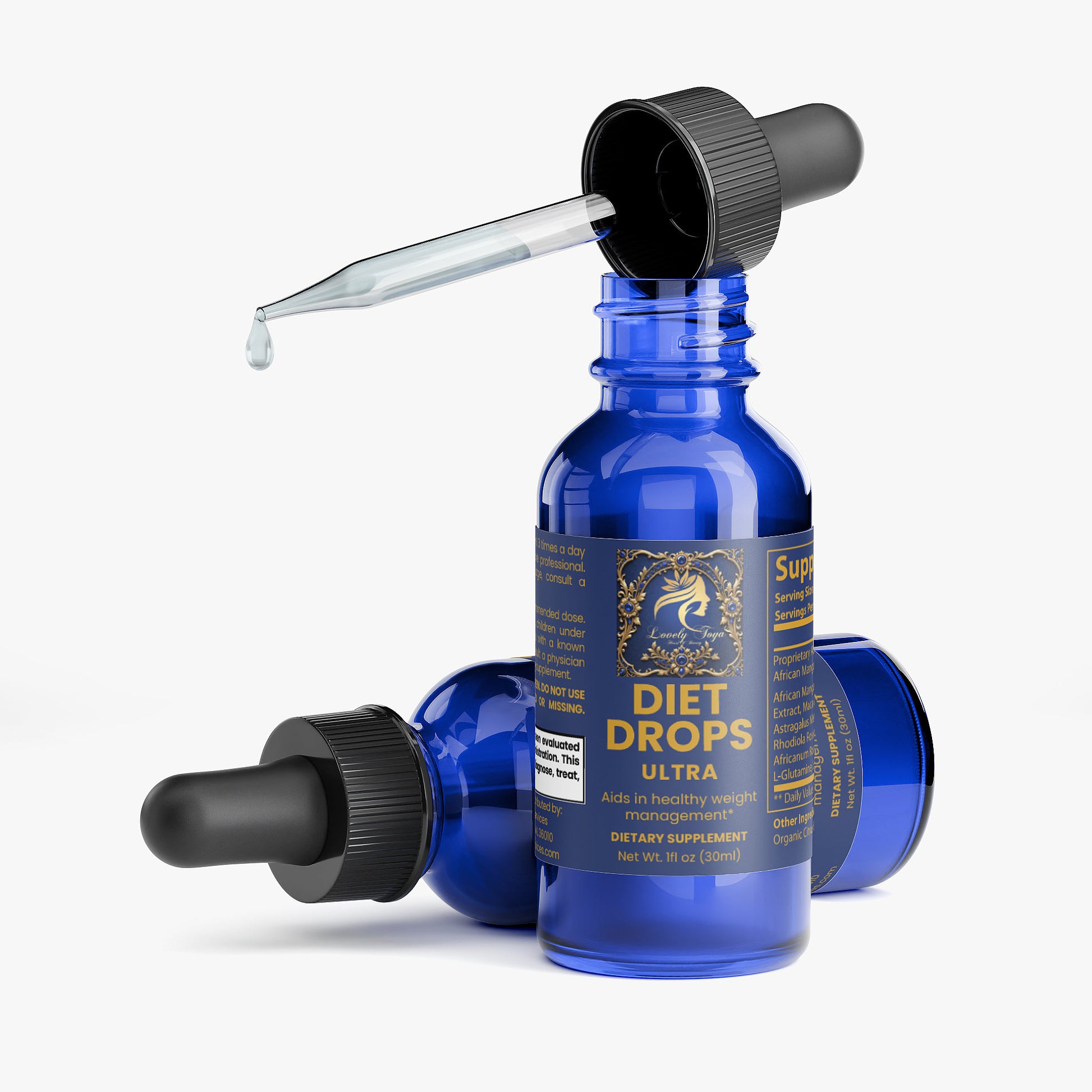 Lovely Toya Diet Drops Ultra 1 oz - Hillery's Products & Services