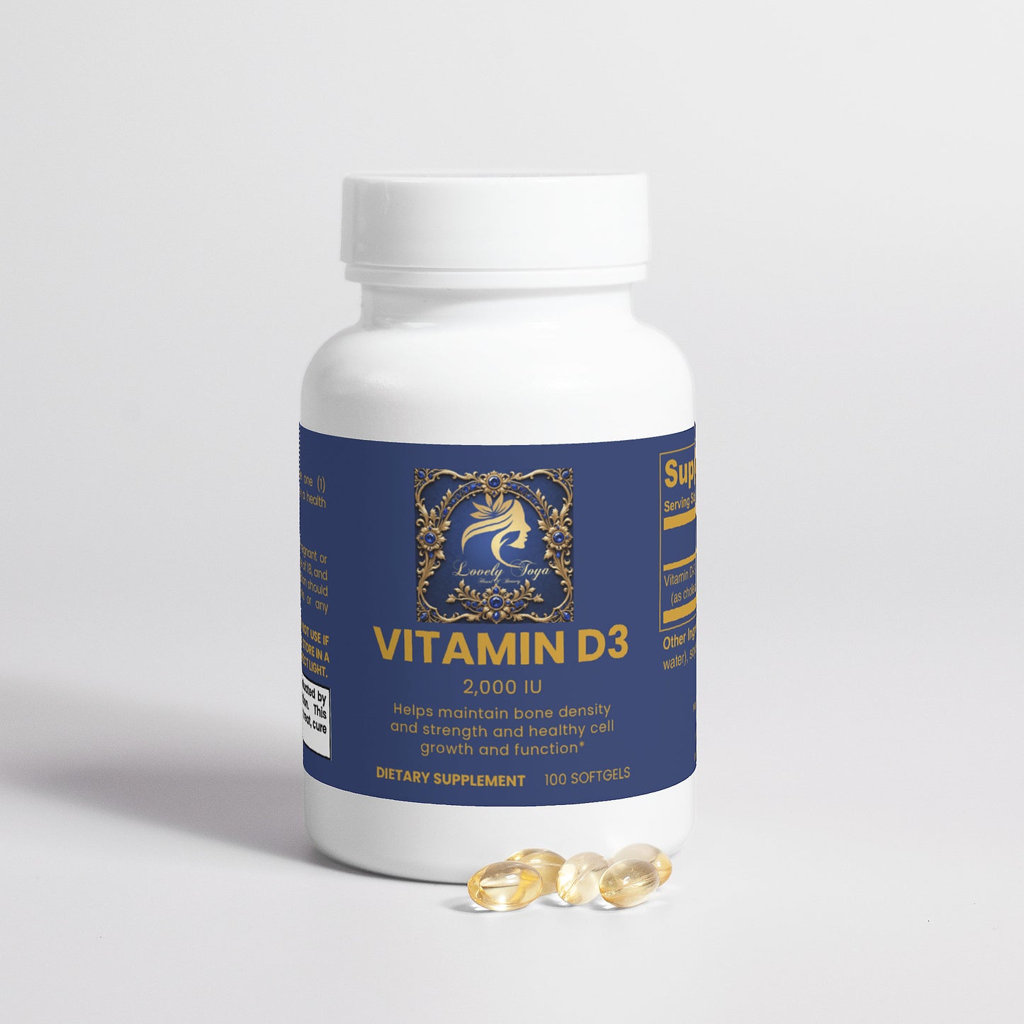 Lovely Toya Vitamin D3 2,000 IU - Hillery's Products & Services