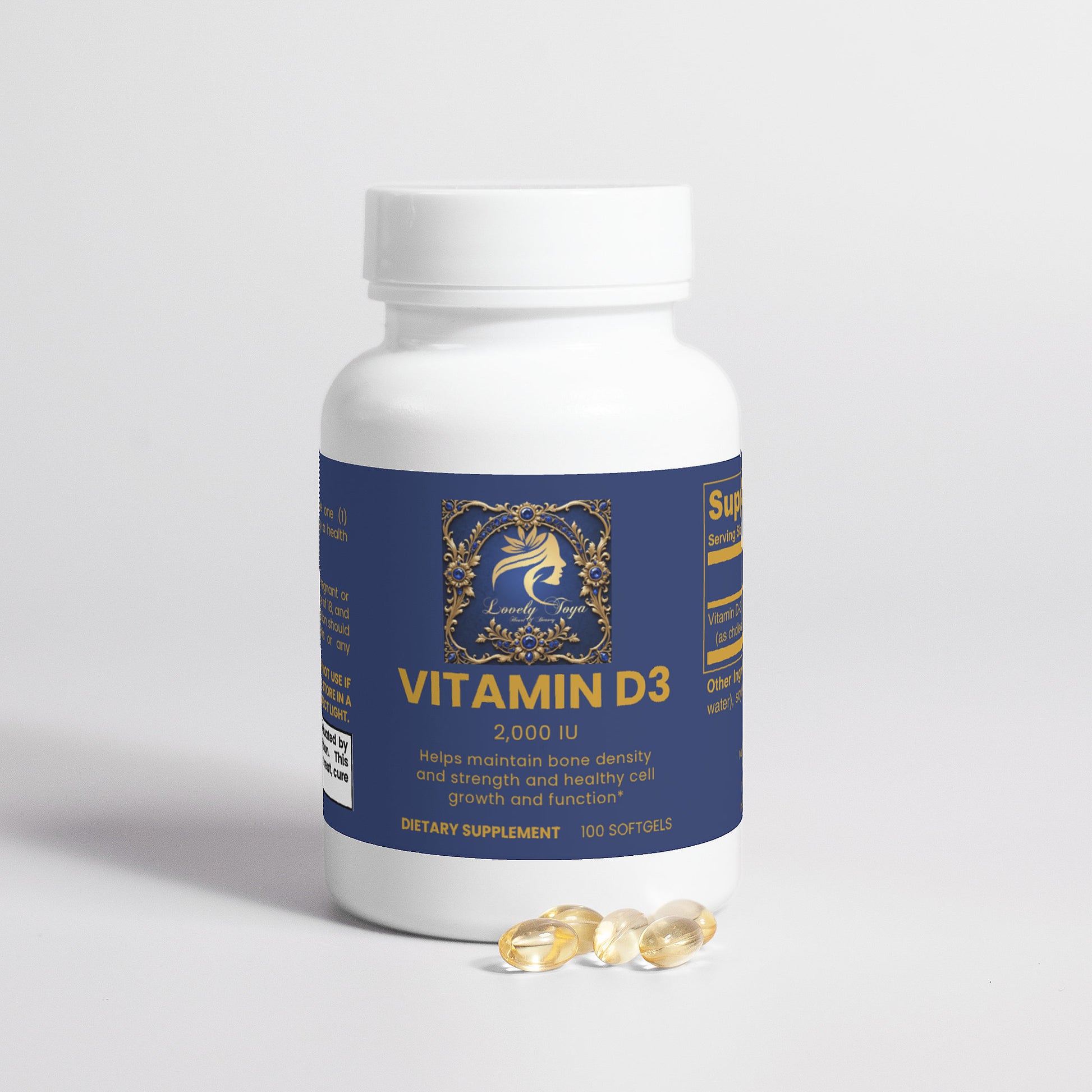 Lovely Toya Vitamin D3 2,000 IU - Hillery's Products & Services
