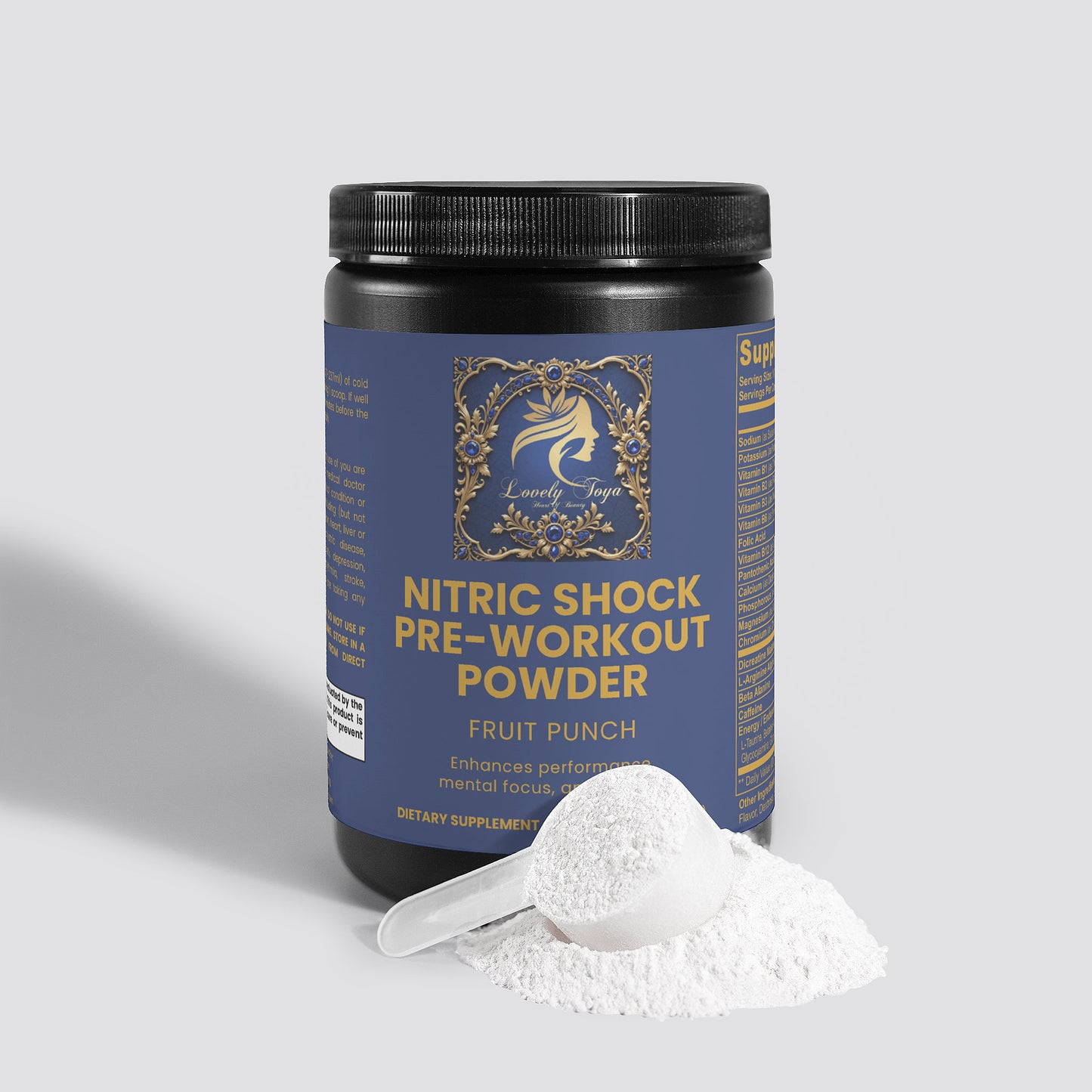 Lovely Toya Nitric Shock Pre-Workout Powder (Fruit Punch) - Hillery's Products & Services