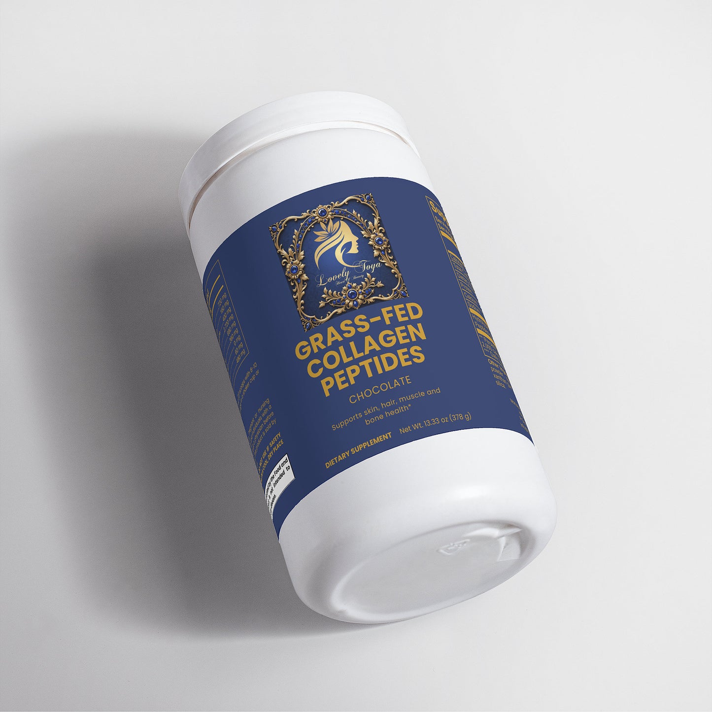 Lovely Toya Grass-Fed Collagen Peptides Powder (Chocolate) - Hillery's Products & Services