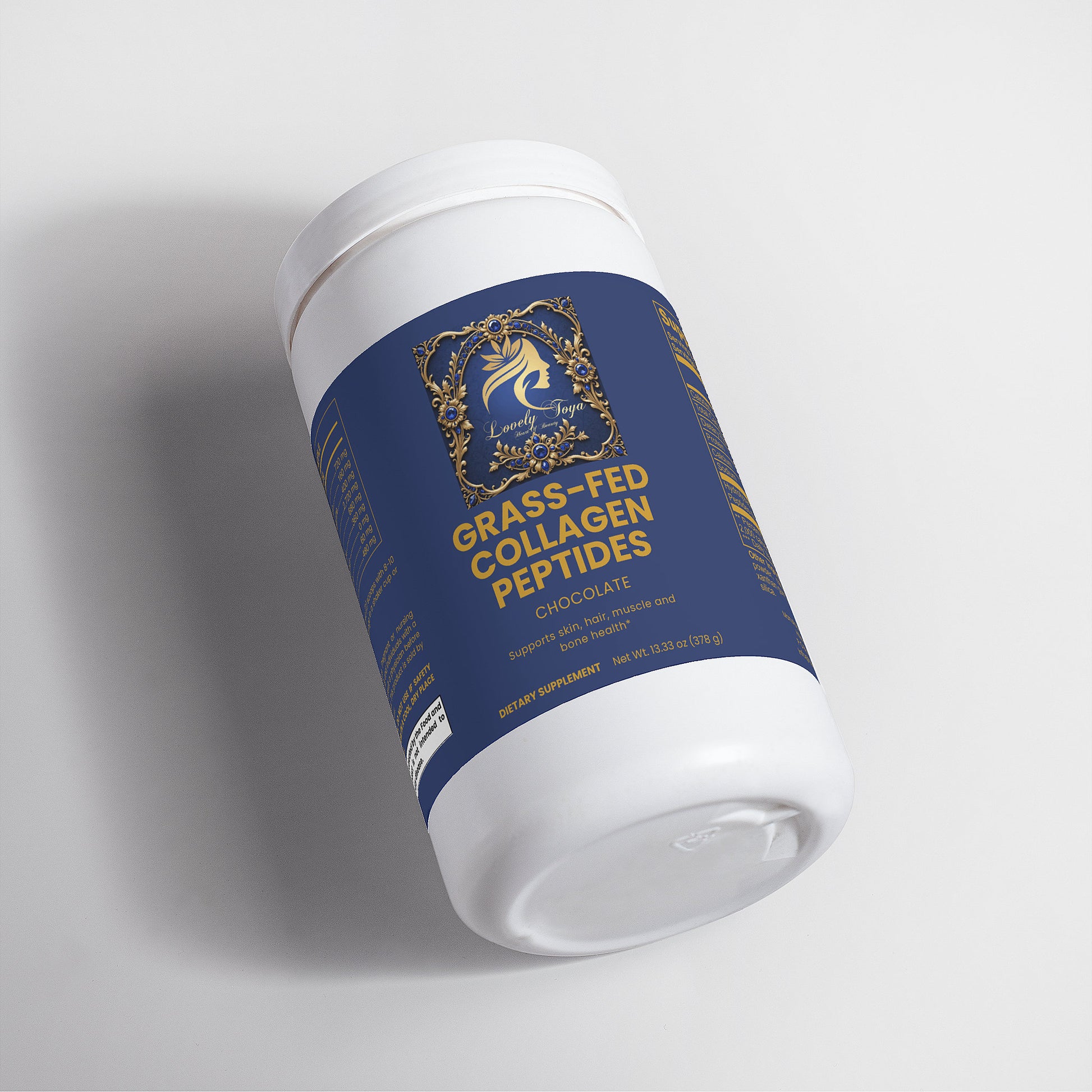 Lovely Toya Grass-Fed Collagen Peptides Powder (Chocolate) - Hillery's Products & Services