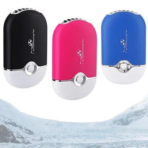 Black - Porta Cooler Portable Air Conditioning USB Powered Personal Mini Fan