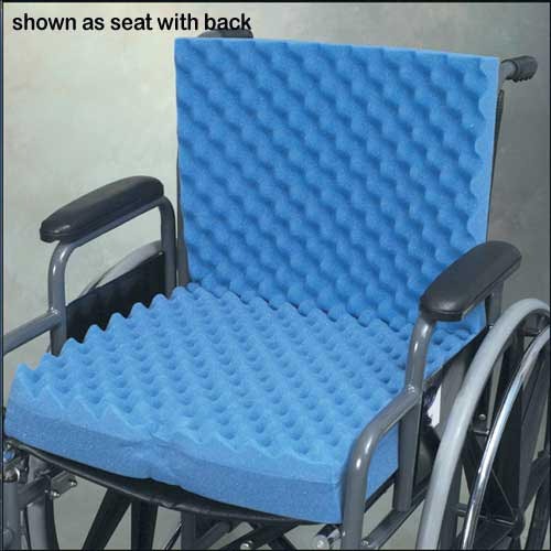 Eggcrate Wheelchair Cushion with Back 18 x32 x3 - Hillery's Products & Services