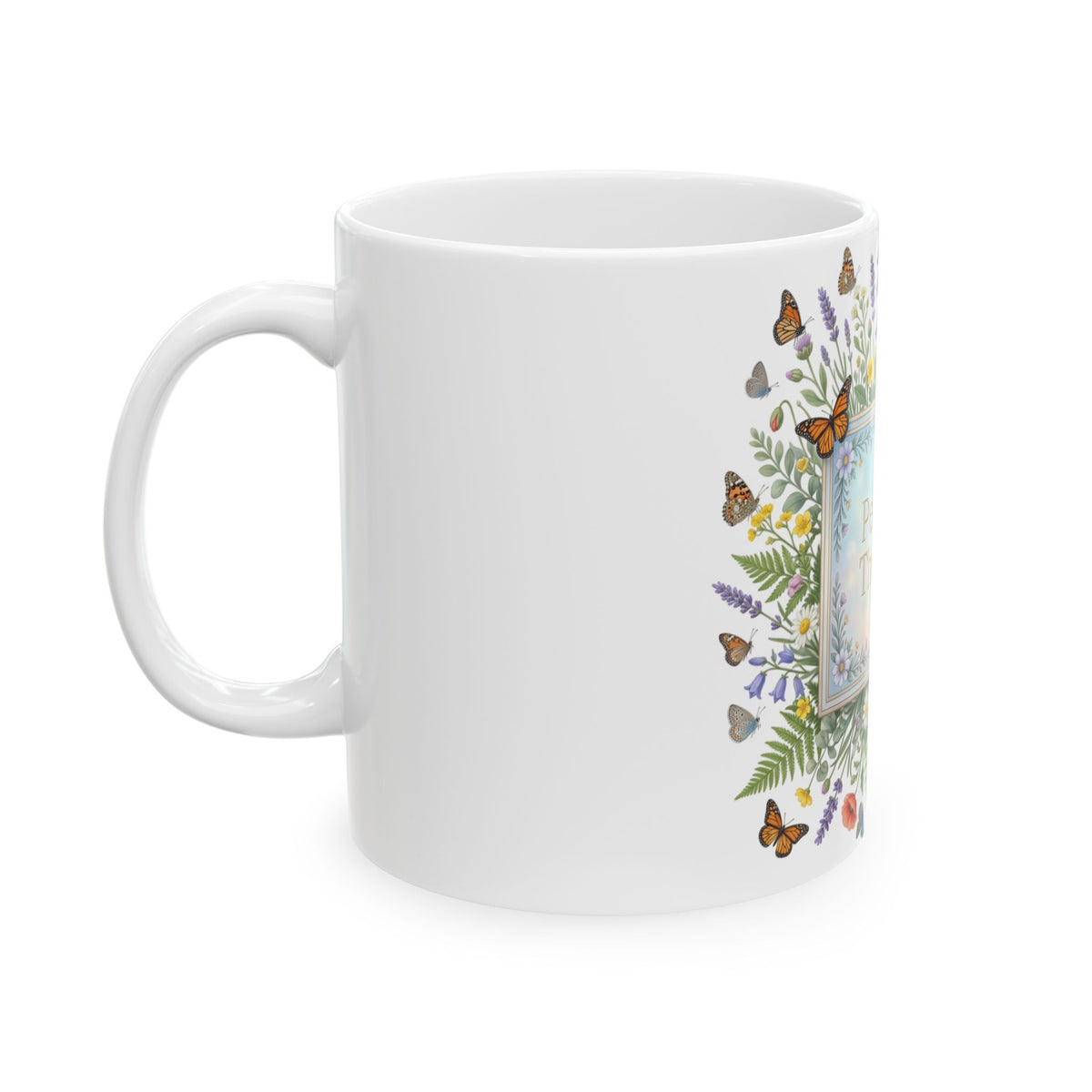 Peaceful Thinking Ceramic Mug, (11oz, 15oz)