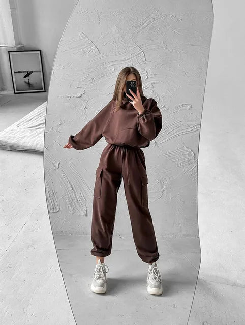 Hoodies And Pants Hoodies Set Clothes Women Two Pieces Sweatshirt