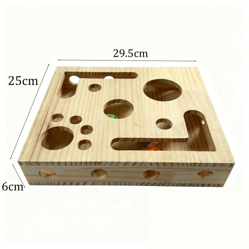 Durable Cat Nail Grinder with Bell Ball & Interactive Maze Tunnel - Enriching Toy and Scratching Activity for Active Kittens