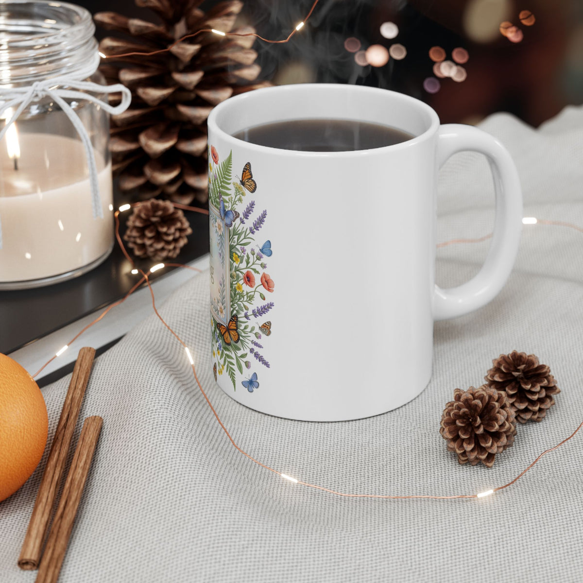 Peaceful Thinking Ceramic Mug, (11oz, 15oz)