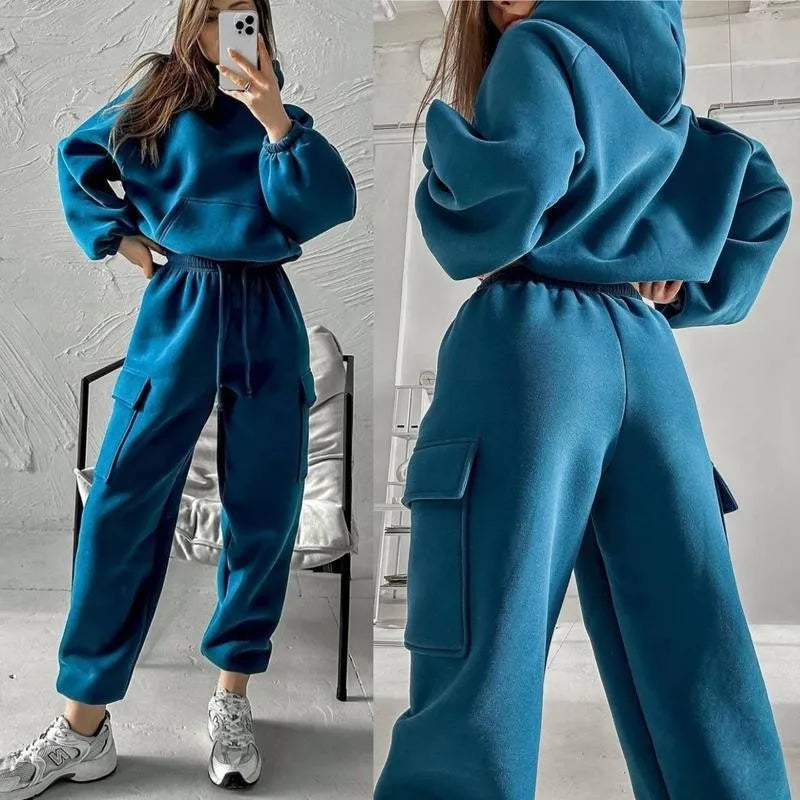 Hoodies And Pants Hoodies Set Clothes Women Two Pieces Sweatshirt