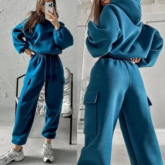 Hoodies And Pants Hoodies Set Clothes Women Two Pieces Sweatshirt