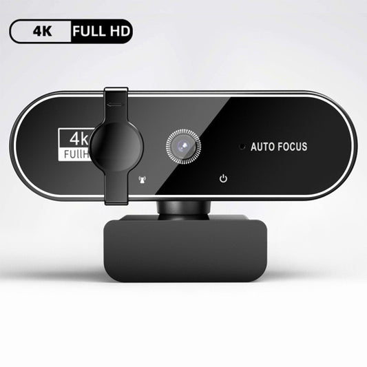 Mini 4K USB Webcam with Mic, Auto Focus HD Camera for PC & Laptop, 30fps 2K/1080P Conference Cam
