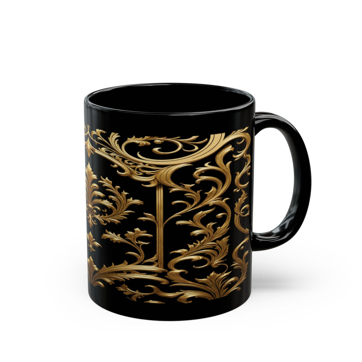 Elegant Gold & Black Mug (11oz, 15oz)