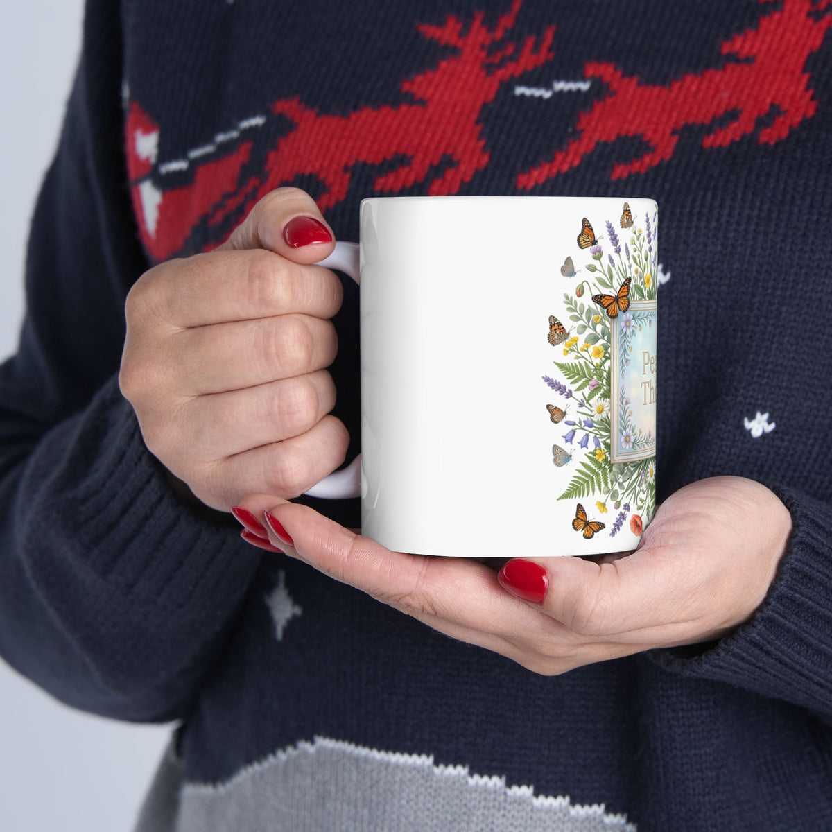 Peaceful Thinking Ceramic Mug, (11oz, 15oz)