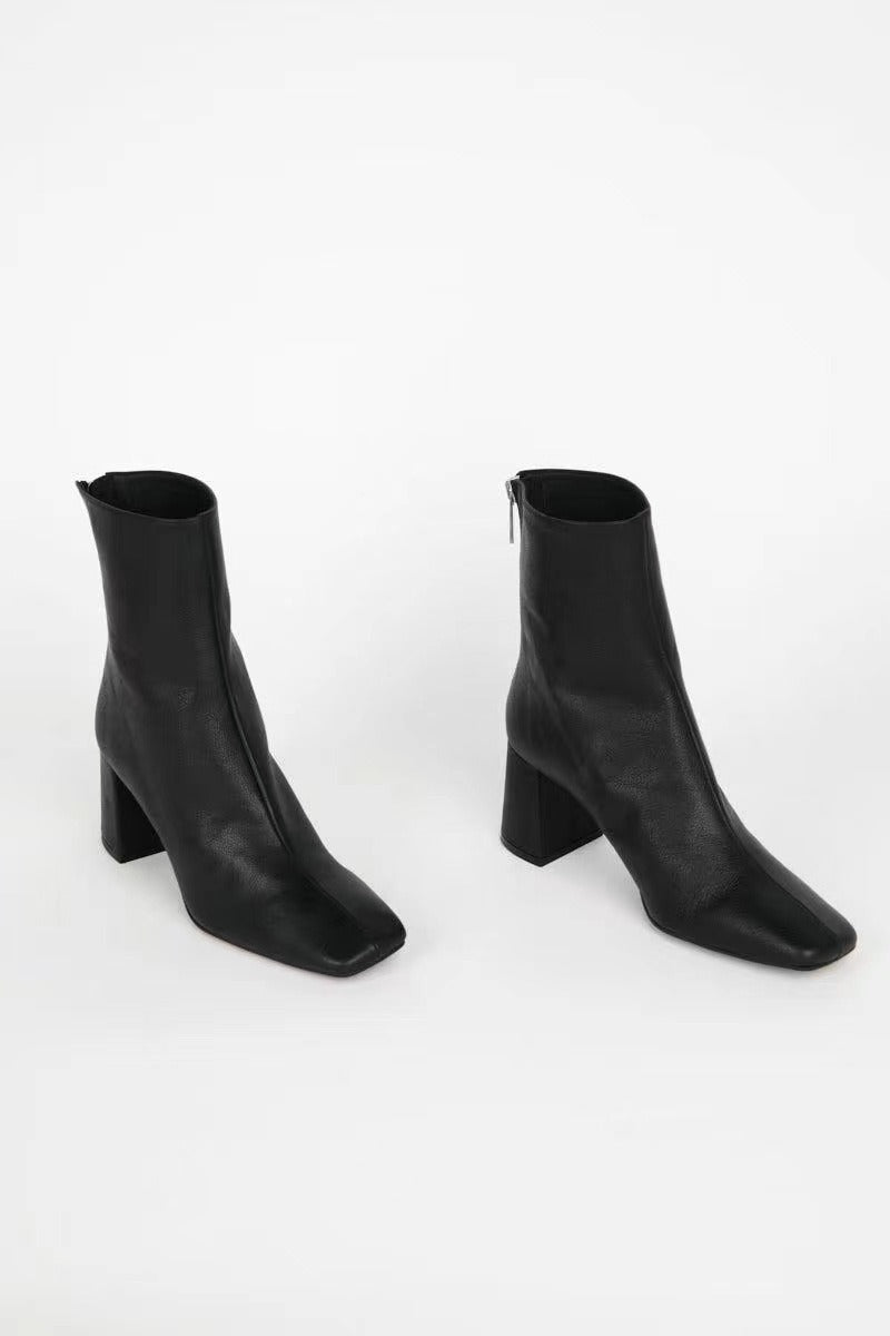 Elegant Women Real Leather High Heeled Ankle Boots Soft Leather Gold Silver Party Dancing Boots Female Shoes Woman