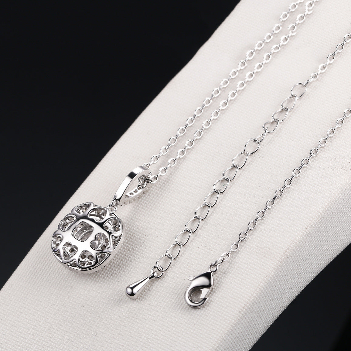 Jewelry Fashion Full Diamond Pendant Necklace Popular Zircon Plated Gold Jewelry