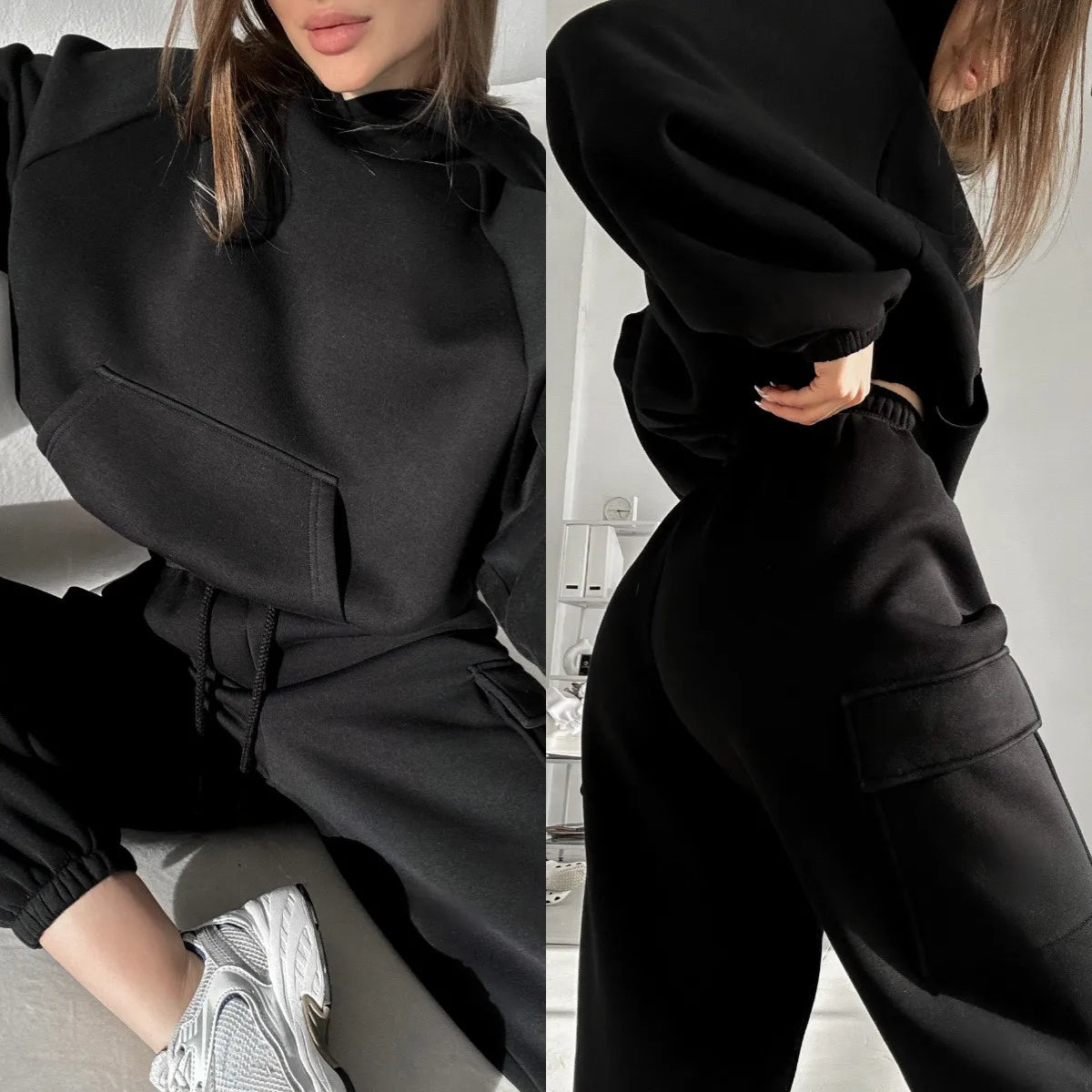 Hoodies And Pants Hoodies Set Clothes Women Two Pieces Sweatshirt