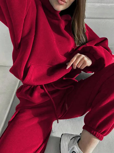Hoodies And Pants Hoodies Set Clothes Women Two Pieces Sweatshirt
