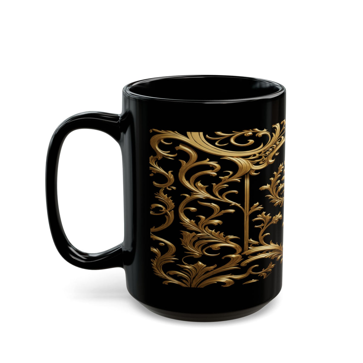 Elegant Gold & Black Mug (11oz, 15oz)
