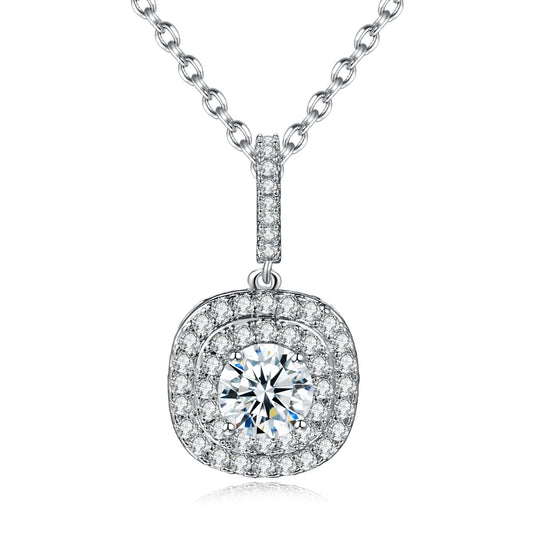 Jewelry Fashion Full Diamond Pendant Necklace Popular Zircon Plated Gold Jewelry