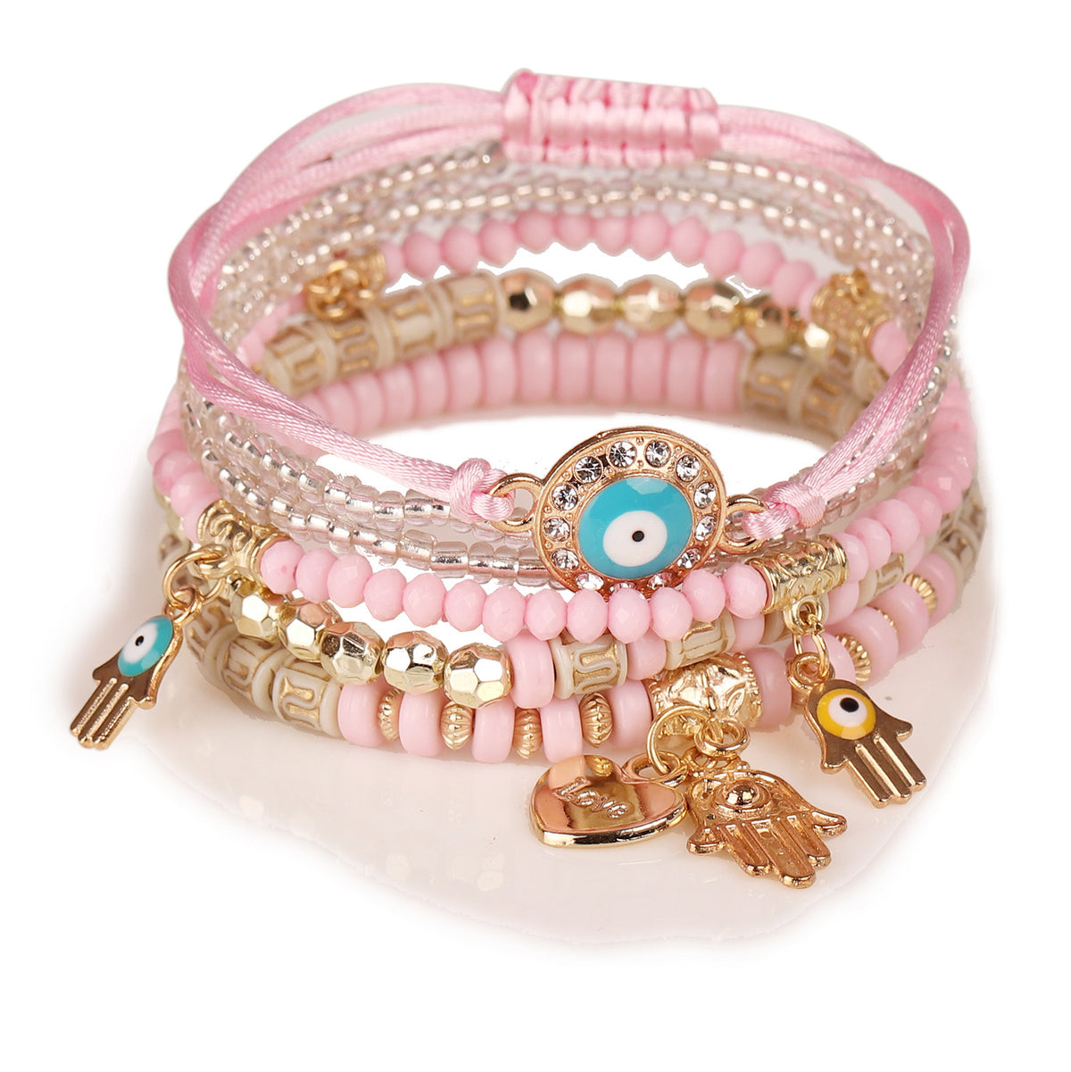 Jewelry Hand-Beaded Fashion Eye Bead Temperament Multi-Layer Bracelet