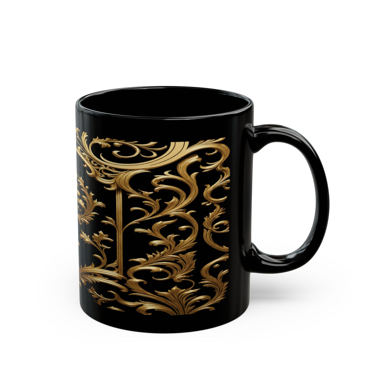 Elegant Gold & Black Mug (11oz, 15oz)