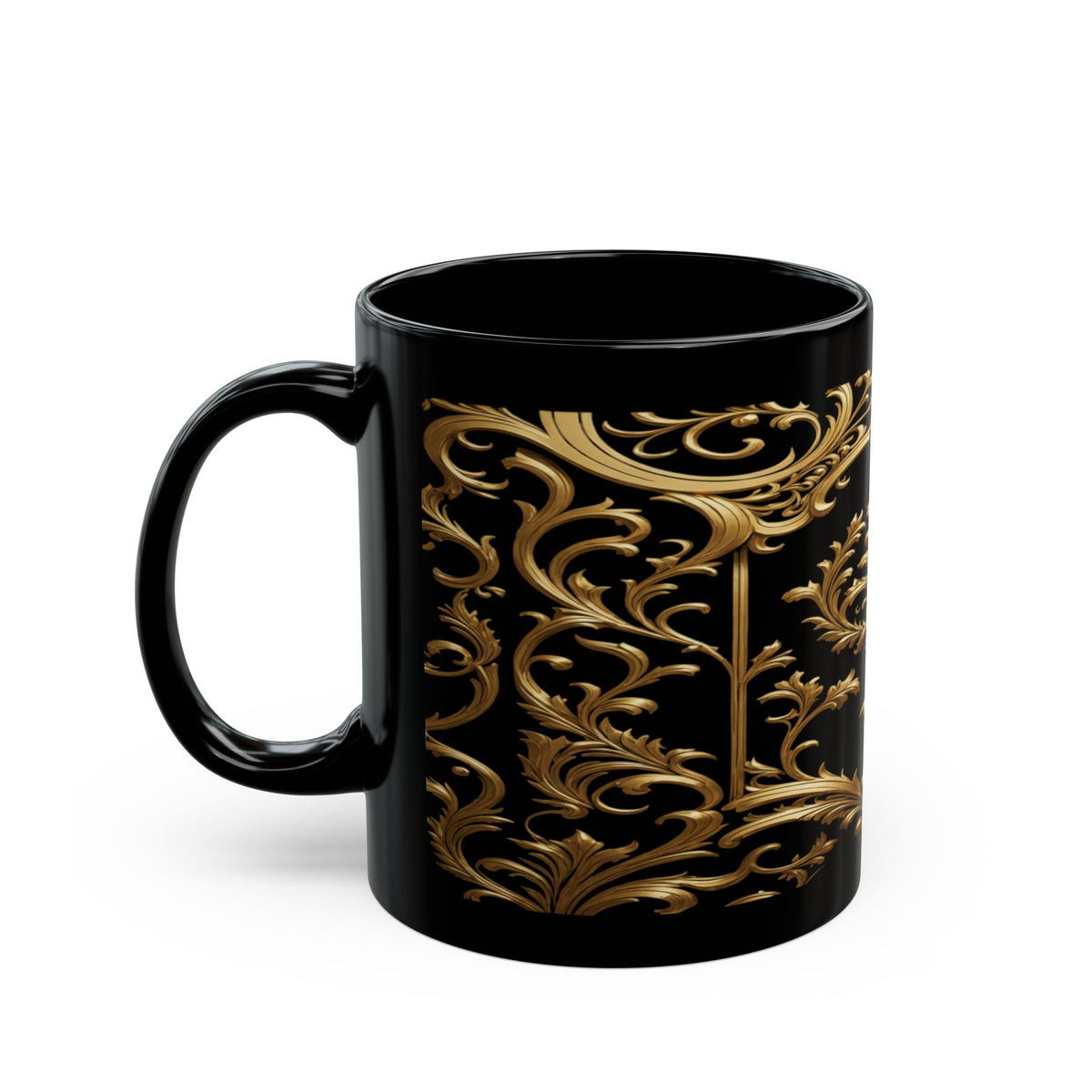Elegant Gold & Black Mug (11oz, 15oz)