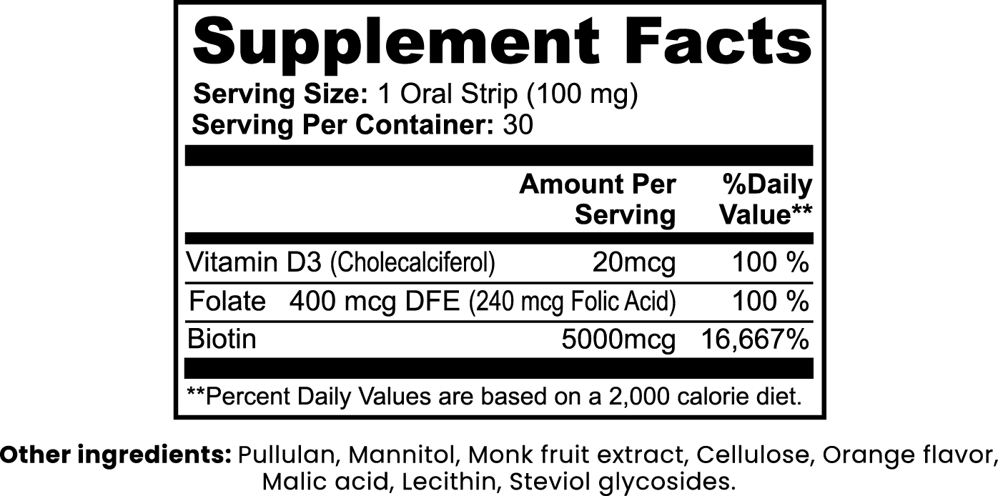 Lovely Toya Hair, Skin and Nails Strips - Hillery's Products & Services