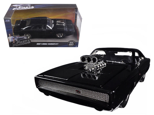 Dom's 1970 Dodge Charger R/T Black "Fast & Furious 7" (2015) Movie 1/24 Diecast Model Car by Jada - Hillery's Products & Services