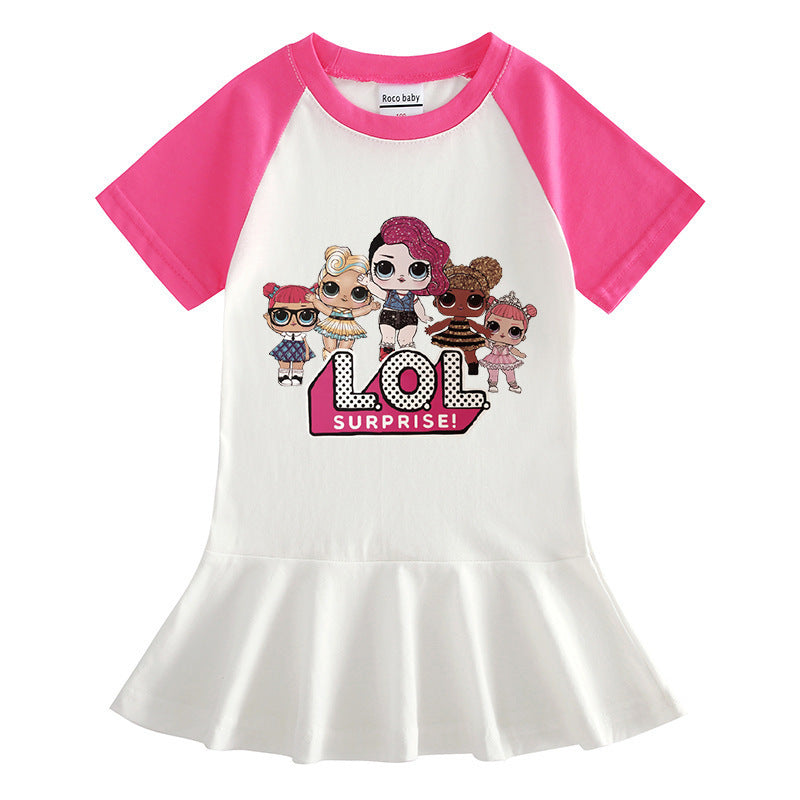 Half Sleeve LOL Surprise Doll Dress