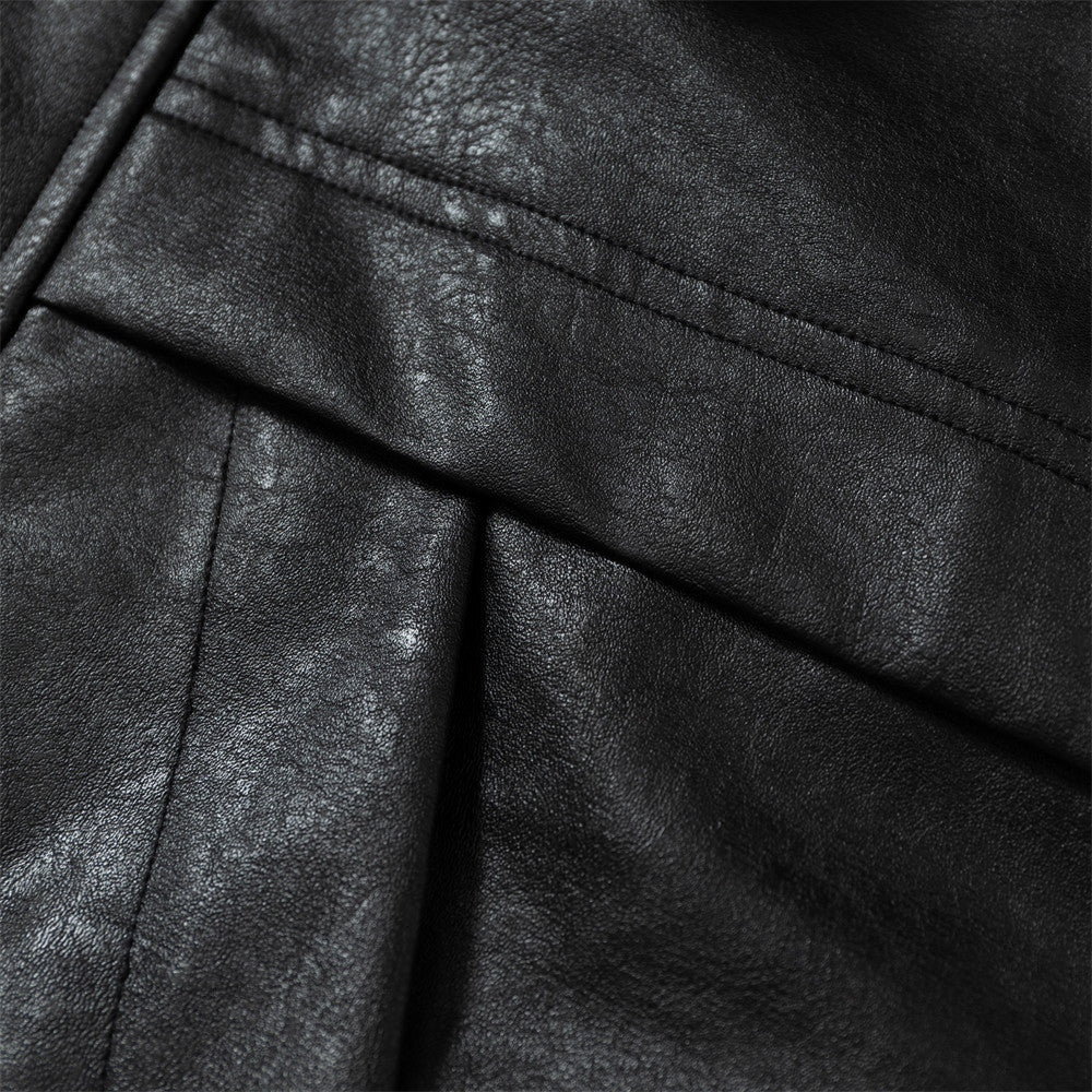 PU leather cotton clothing