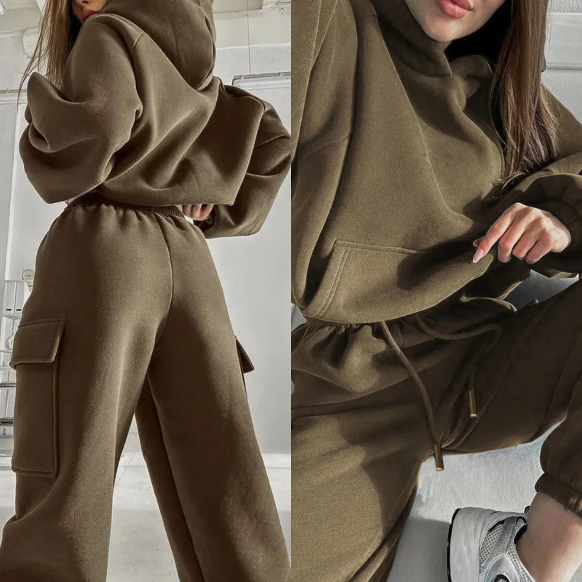 Hoodies And Pants Hoodies Set Clothes Women Two Pieces Sweatshirt