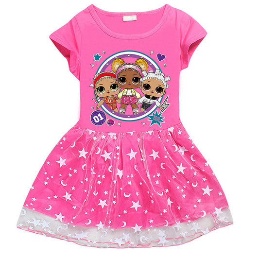 Girl's Dress Pure Cotton LOL Surprise Doll