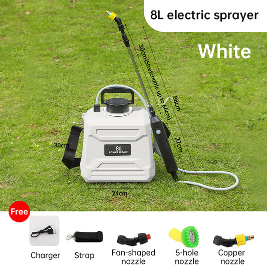 8L Automatic Electric Sprayer, Garden Plant Sprayer, Rechargeable Handheld Sprayer, Fogging Atomizer, Shoulder Watering Can