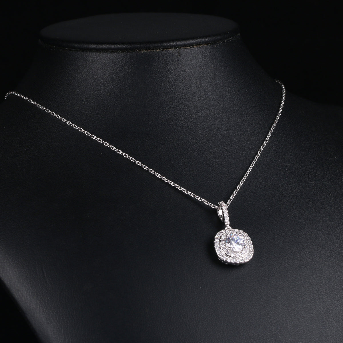 Jewelry Fashion Full Diamond Pendant Necklace Popular Zircon Plated Gold Jewelry