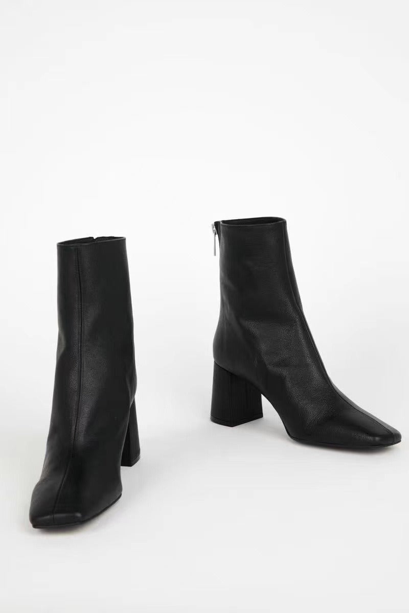 Elegant Women Real Leather High Heeled Ankle Boots Soft Leather Gold Silver Party Dancing Boots Female Shoes Woman