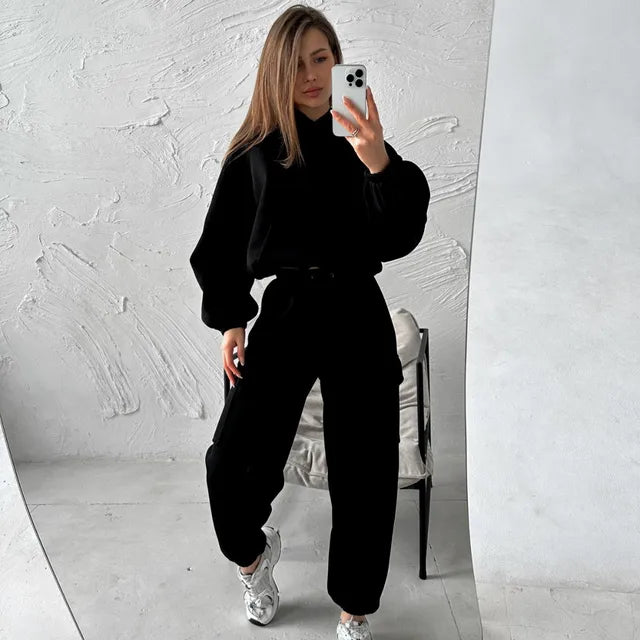 Hoodies And Pants Hoodies Set Clothes Women Two Pieces Sweatshirt