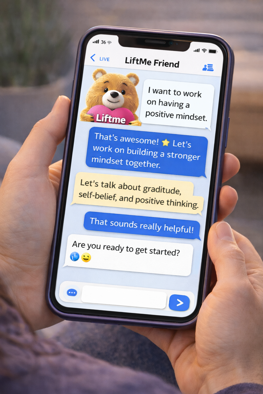 LiftMe Friend – Emotional Support & Mindset  AI Partner