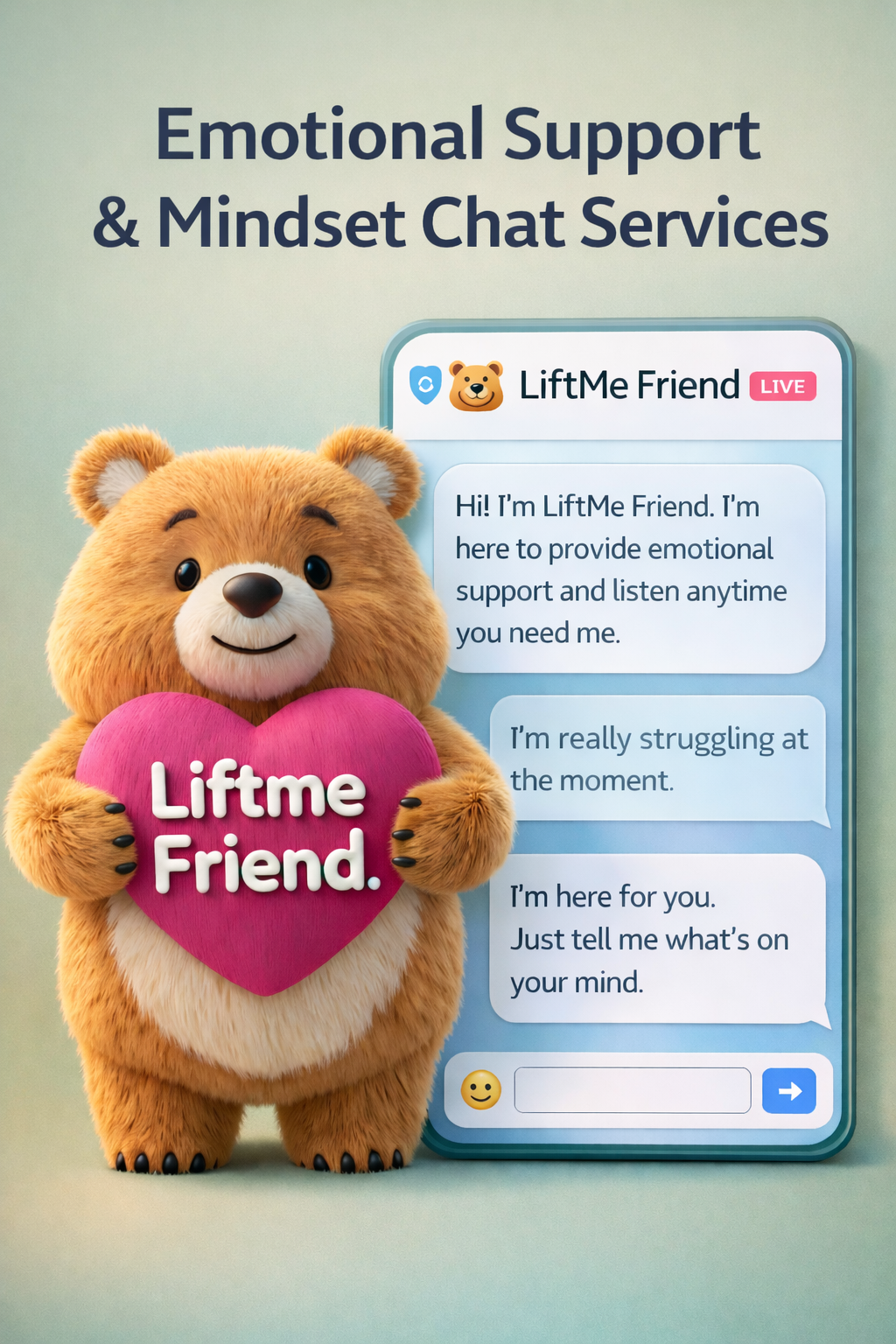 LiftMe Friend – Emotional Support & Mindset  AI Partner